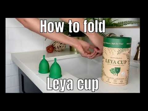 How to fold Leya menstrual cup