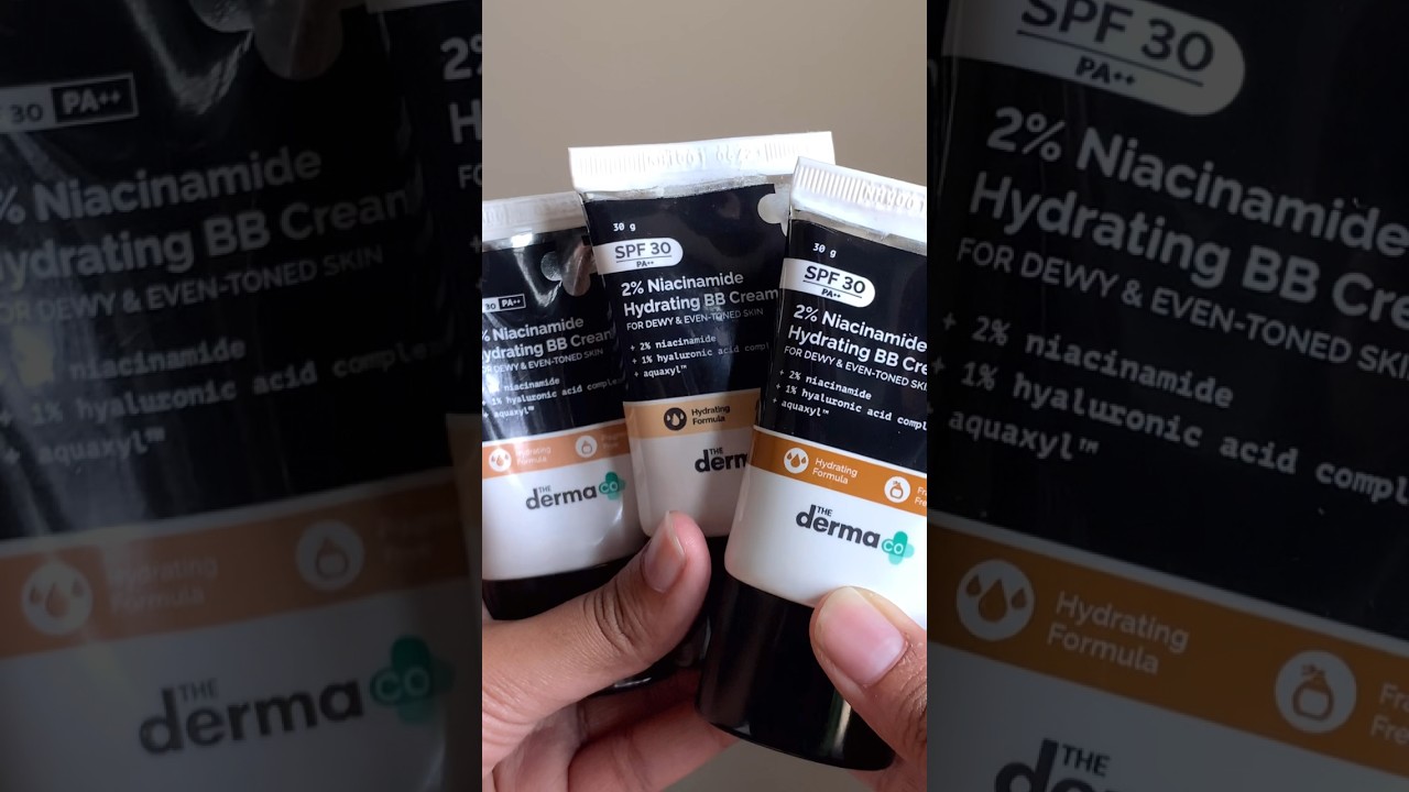 Trying the Derma co Hydrating BB Cream #skincare #makeup #ad