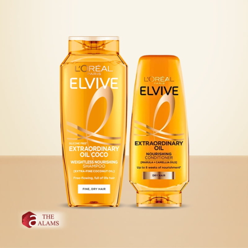 Loreal Extraordinary Oil Nourishing Shampoo And Conditioner Set- For Fine Dry Hair