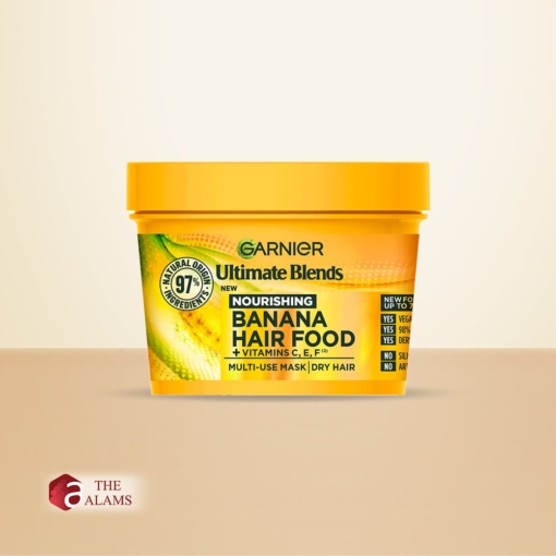 Garnier Hair Food Banana & Shea 3-In-1 Dry Hair Mask, 400 Ml