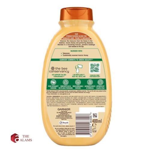 Garnier Strengthening Honey Treasures Shampoo For Damaged Hair 400 ml 3