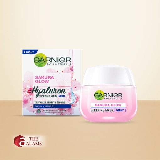 Garnier Sakura White Pinkish Glow Sleeping Mask 2