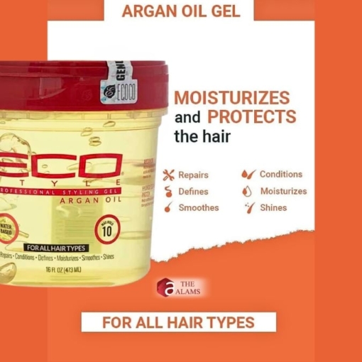 Eco Style Argan Oil Styling Hair Gel, 473 ml