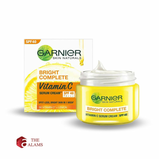 Garnier Bright Complete Vitamin C Serum Cream SPF 40 PA+++, 45g - The Alams