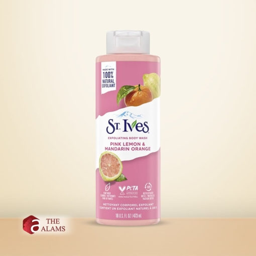 St. Ives Pink Lemon And Mandarin Orange Exfoliating Body Wash 473 ml 1