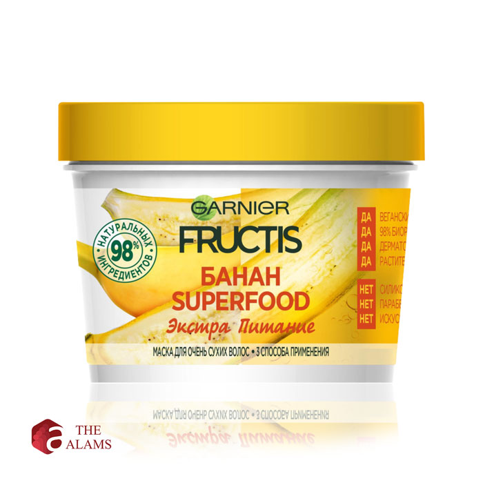 Garnier Fructis Superfood Banana Hair Mask, 390 Ml - The Alams