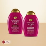 Ogx Strength & Length Keratin Oil Shampoo & Conditioner Set, 385 ml
