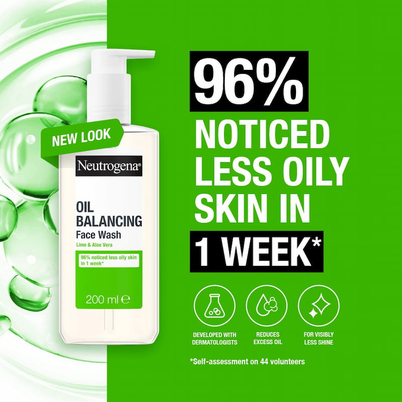 Neutrogena Oil Balancing Face wash, 200 ml 2 Neutrogena Oil Balancing Face wash, 200 ml - Image 2