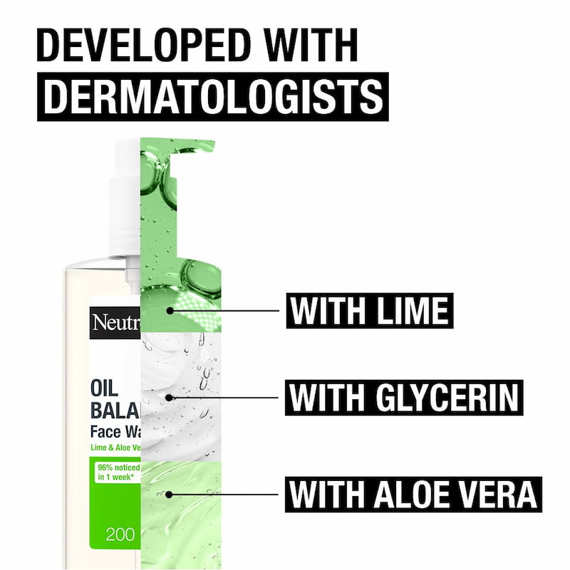 Neutrogena Oil Balancing Face wash, 200 ml 4 Neutrogena Oil Balancing Face wash, 200 ml - Image 4