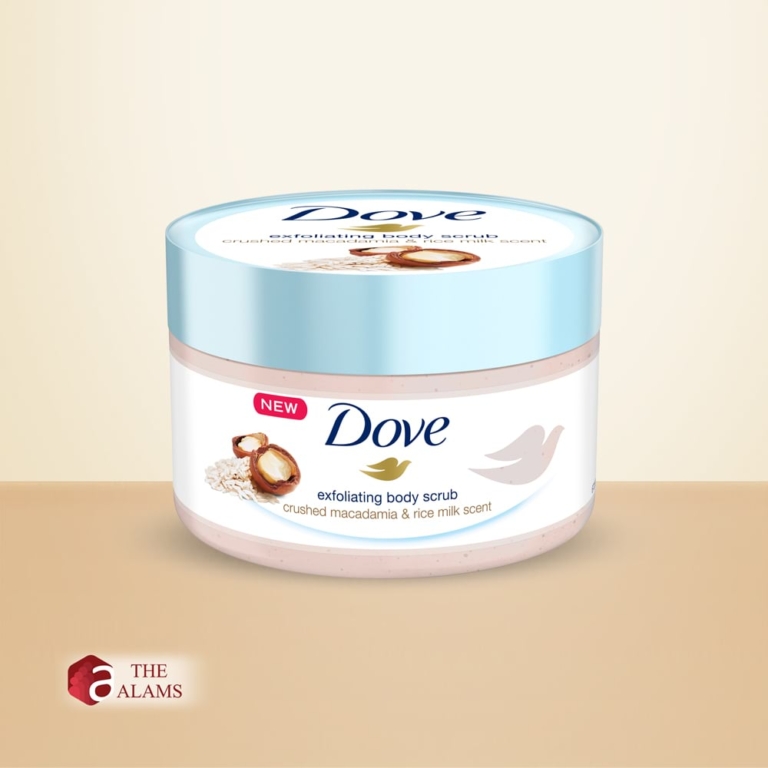 Dove Exfoliating Macadamia And Rice Milk Body Scrub, 225 Ml The Alams