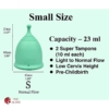 Shordy Medical Grade Silicone Menstrual Cups Size S 1 1