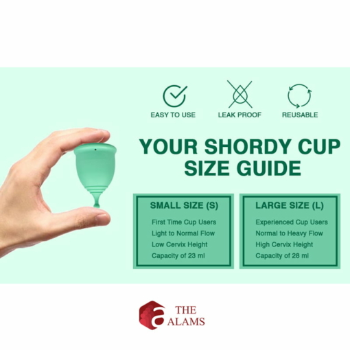 Shordy Medical Grade Silicone Menstrual Cups Size S 10 1