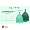 Shordy Medical Grade Silicone Menstrual Cups Size S 2 1