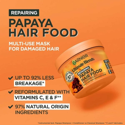 Garnier Hair Food Papaya And Amla 3 In 1 Repairing Hair Mask, 400 ml