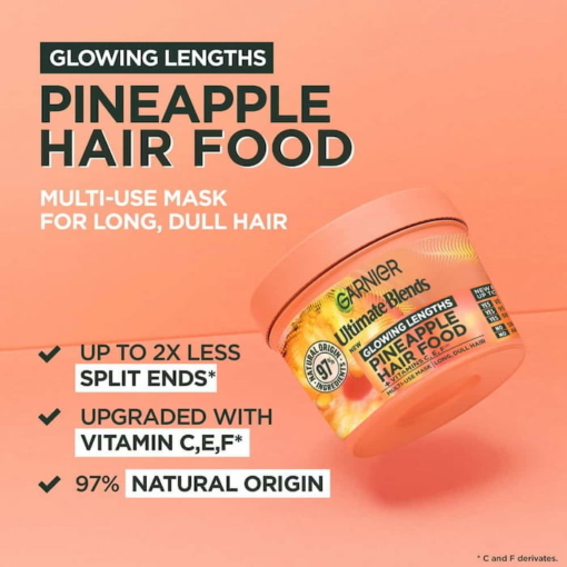 Garnier Hair Food Pineapple And Amla 3 In 1 Hair Mask For Long Dull Hair, 400 ml - Image 3