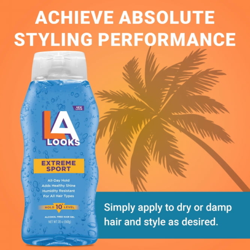 LA Looks Extreme Sport Hair Gel, 567 g - Image 3
