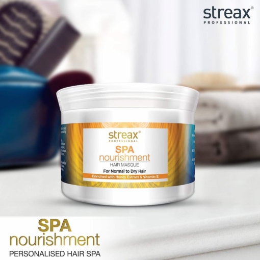 Streax Professional Spa Nourishment Hair Mask For Normal To Dry Hair 4