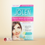 Jolen Face Wax Strips For Sensitive Skin, 16 Pcs