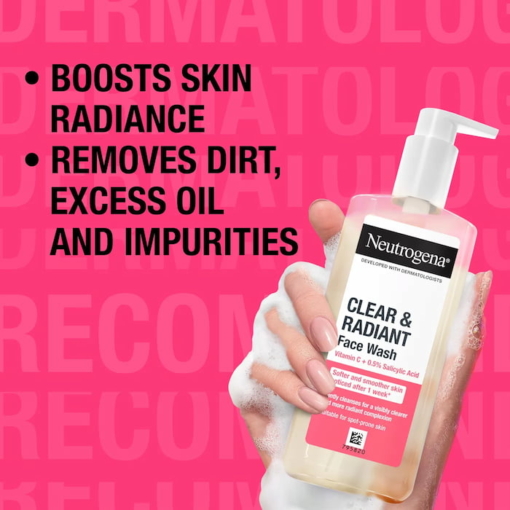 Neutrogena Clear And Radiant Face Wash With Vitamin C, 200 ml - Image 4