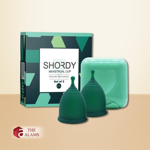 Shordy Medical Grade Silicone Menstrual Cups Size L Set of 2