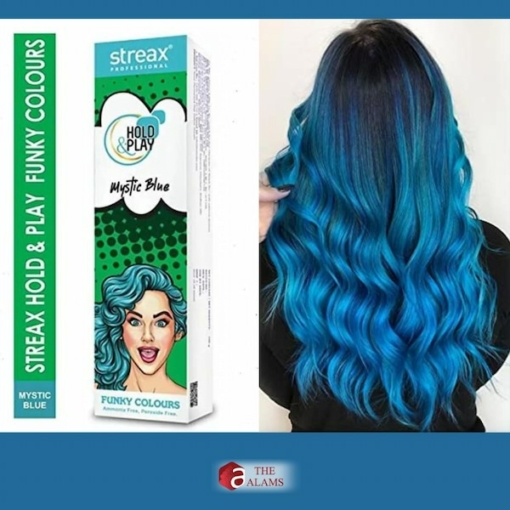 Streax Professional Funky Hair Colour Mystic Blue 100 g 1