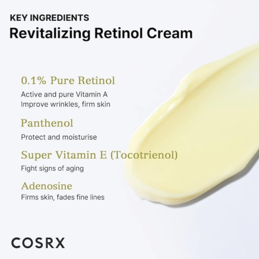 Cosrx Retinol 0.1 Cream With Super Vitamin E Panthenol 20 ml 5