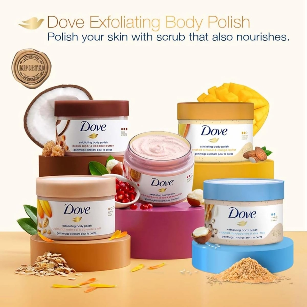 Dove Oatmeal & Calendula Oil Exfoliating Body Polish