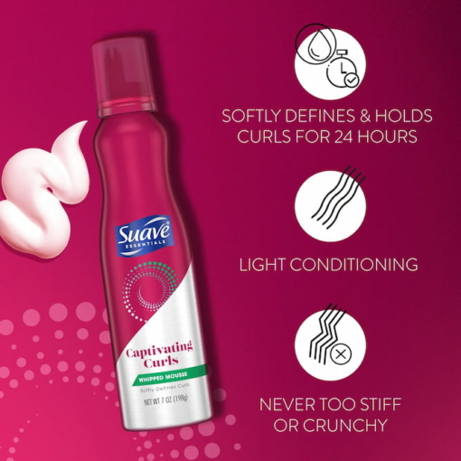 Suave Captivating Curls Whipped Hair Mousse, 198 g - Image 3