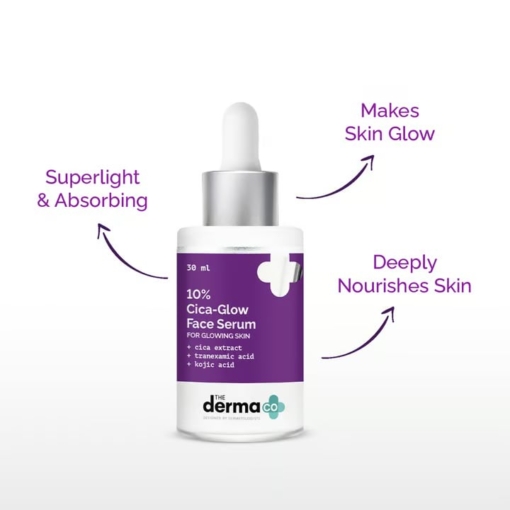 The Derma Co. 10 Cica Glow Face Serum with Tranexamic Acid And Kojic Acid 30 ml 4