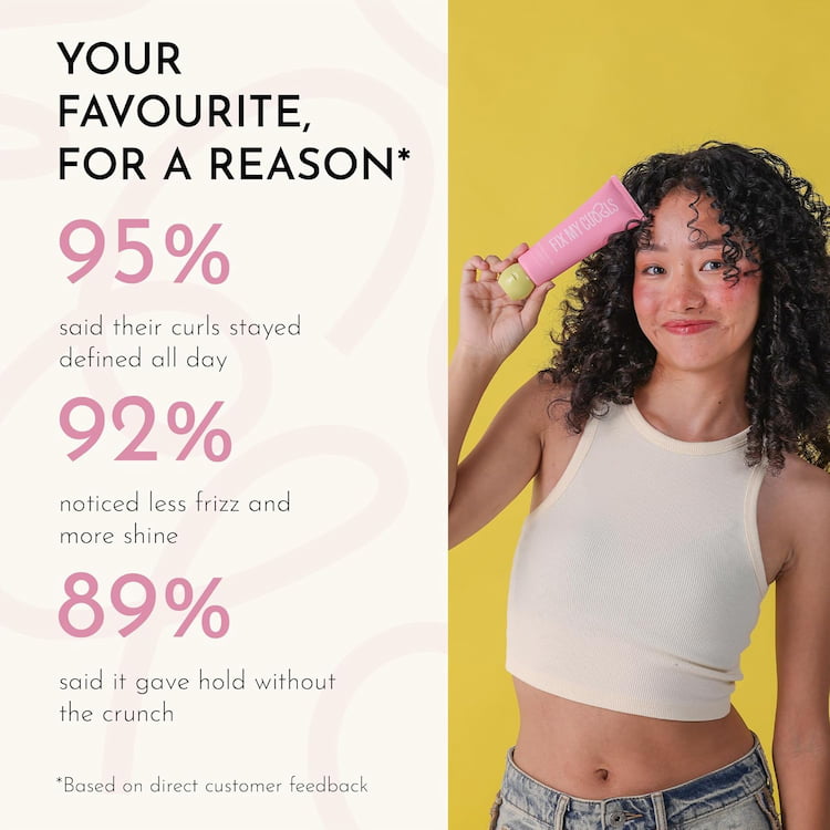 Fix My Curls Frizz Control And Shine Defining Hair Gel, 100 g 6 Fix My Curls Frizz Control And Shine Defining Hair Gel, 100 g - Image 6