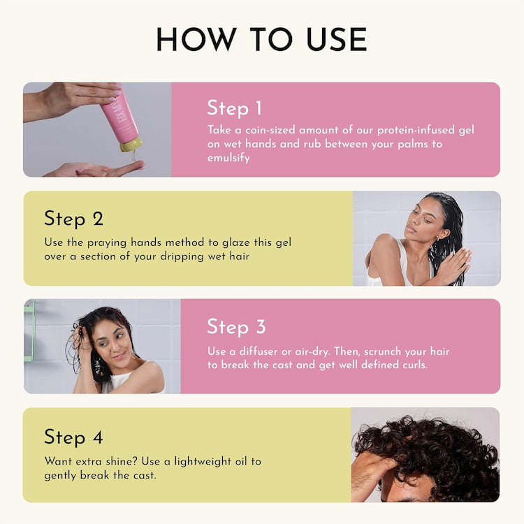 Fix My Curls Frizz Control And Shine Defining Hair Gel, 100 g 7 Fix My Curls Frizz Control And Shine Defining Hair Gel, 100 g - Image 7