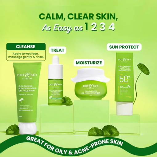 Dot & Key Cica And 2% Salicylic Face Wash For Oily Acne Prone Skin, 100 ml - Image 8