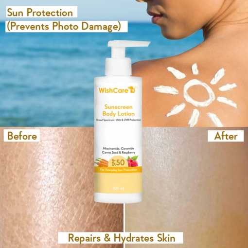 WishCare Sunscreen Body Lotion SPF 50 PA 200 ml 3