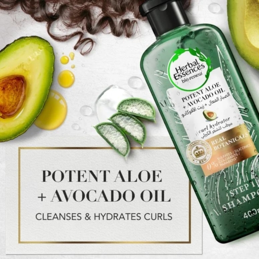 Herbal Essences Aloe And Avocado Oil Curl Hydrator Shampoo, 400 ml