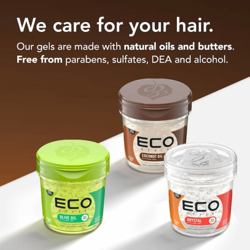 Eco Style Coconut Oil Styling Hair Gel, 473 ml - Image 3