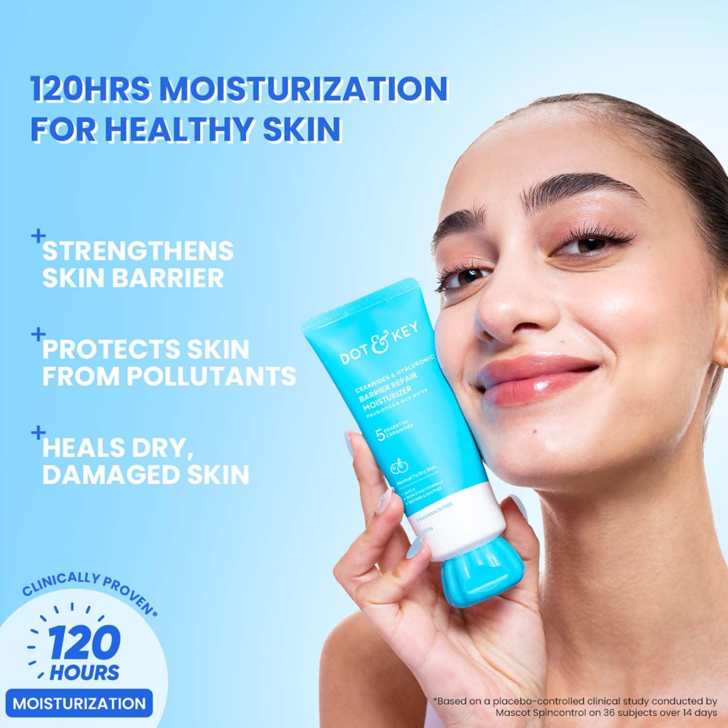 Dot & Key Ceramides Hyaluronic Skin Barrier Repair Face Cream, 100 g 2 Dot & Key Ceramides Hyaluronic Skin Barrier Repair Face Cream, 100 g - Image 2
