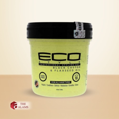 Eco Style Black Castor And Flaxseed Oil Styling Hair Gel, 473 ml