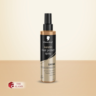 Schwarzkopf Keratin Heat Protection Hair Spray with Frizz Control, 200 ml