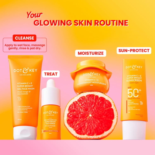 Dot & Key Vitamin C + E Super Bright Gel Face Wash, 100 ml - Image 10