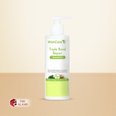 WishCare Triple Bond Repair Shampoo For Dry Damaged Hair, 250 ml