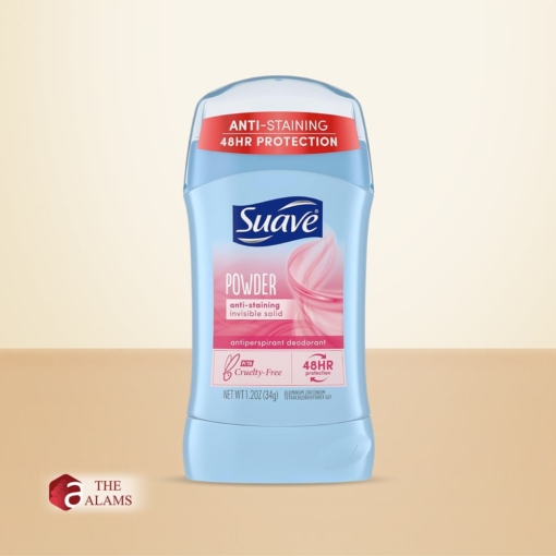 Suave Powder Antiperspirant Deodorant Stick, 34 g