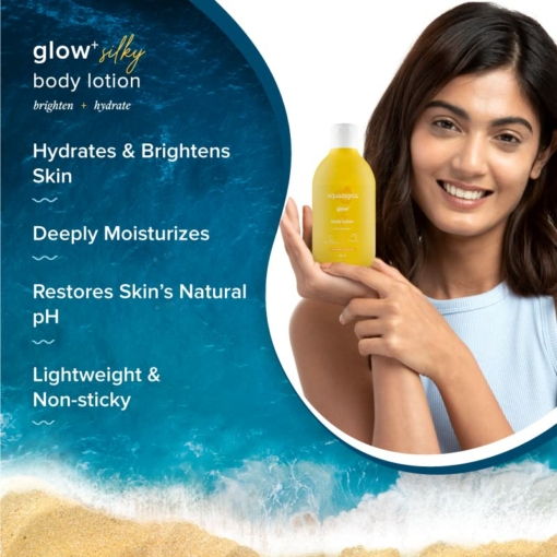 Aqualogica Glow Silky Body Lotion For Normal To Dry Skin 300 ml 2