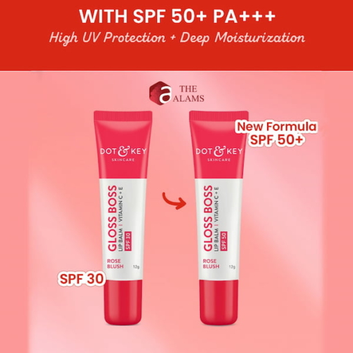 Dot & Key Gloss Boss Tinted Lip Balm SPF 50- Rose Blush, 12 g - Image 9