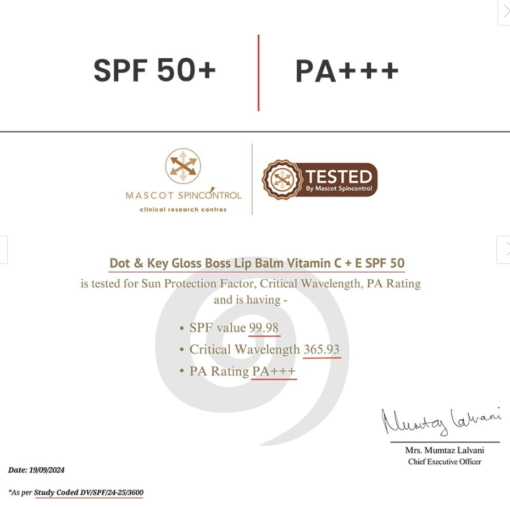 Dot & Key Gloss Boss Tinted Lip Balm SPF 50- Rose Blush, 12 g - Image 10