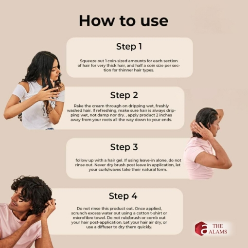 How to use hair leave in cream