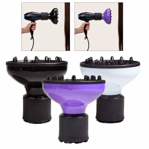 Universal Hairdryer Diffuser Attachment, Color Black - Image 2