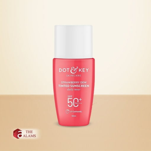 Dot Key Strawberry Dew Tinted Sunscreen SPF 50 PA 07 Caramel 50 ml