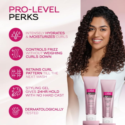 Livon Style Pro Curl Hair Cream, 100 ml - Image 3