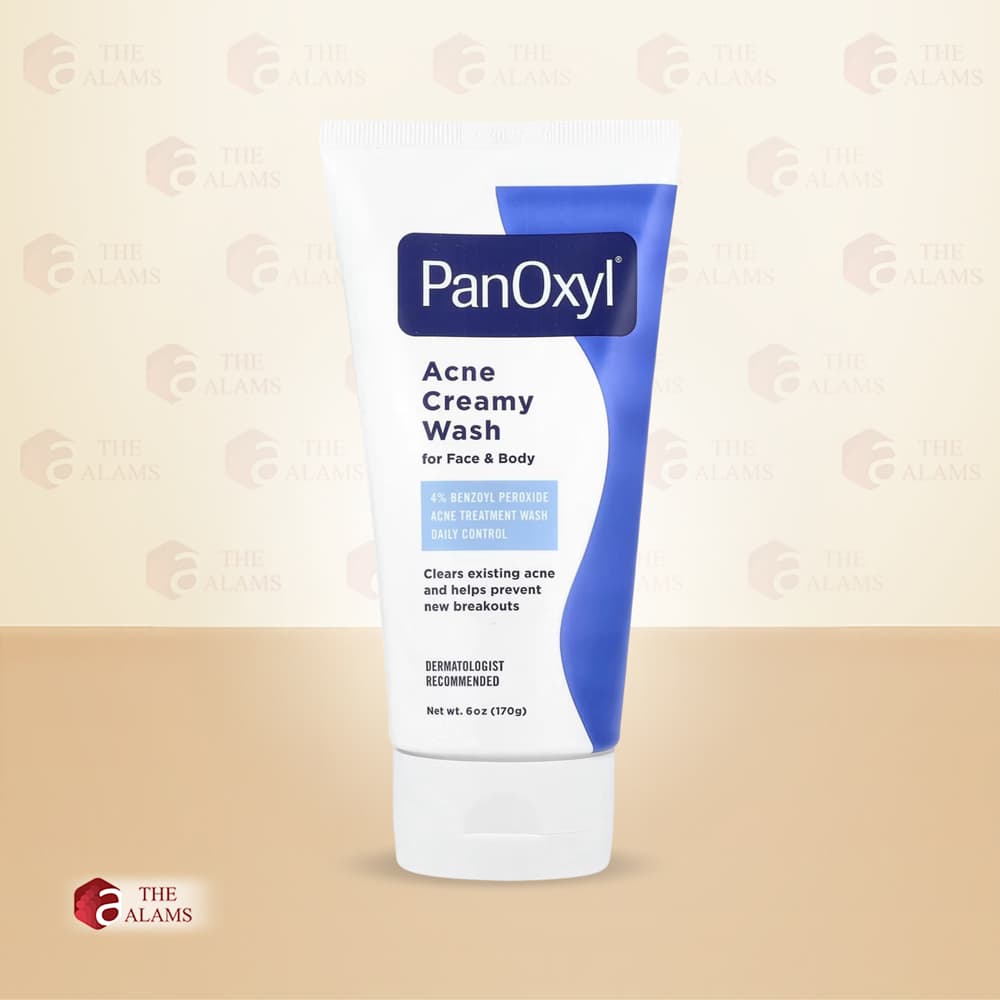PanOxyl Acne Creamy Face & Body Wash With 4% Benzoyl Peroxide, 170 g 1 PanOxyl Acne Creamy Face & Body Wash With 4% Benzoyl Peroxide, 170 g
