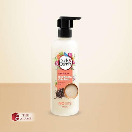 Buds & Berries Rice Water and Chia Seeds Nourishing Shampoo, 300 ml